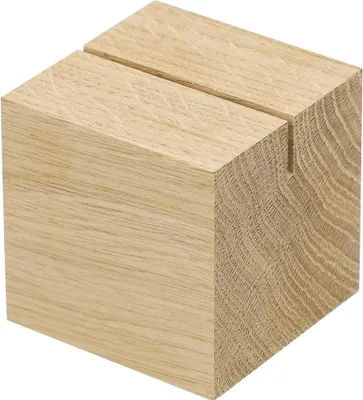 Produktbild von Holzmenükartenhalter "Cube" natur Natur