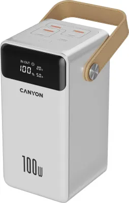 Produktbild von CANYON Powerbank OnPower 610 Aluminium 60000 mAh PD100W Weiß