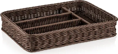 Produktbild von Besteckkorb braun Gastro 40 x 30 x 6,5 cm, Polypropylen
