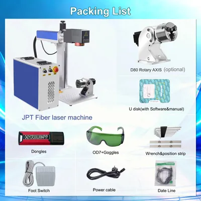 Immagine prodotto di Macchina di marcatura 3D - Dispositivo di marcatura laser JPT - 200 W - Portatile e mobile - Ideale per la marcatura di superfici curve - Autofocus per la marcatura a colori e l'incisione profonda - Alimentazione: 100–240 V, spina del Regno Unito