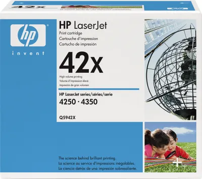 Produktbild von HP 42X High Yield Black Original LaserJet Toner Cartridge, 20000 Seiten, Schwarz, 1 Stück(e)