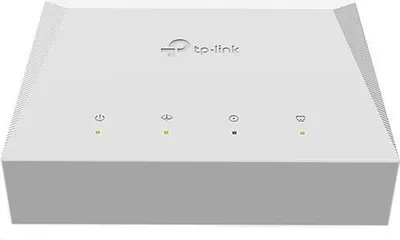 A white TP-Link XPON terminal device with indicator lights.