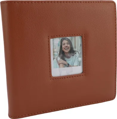 Produktbild von Fotoalbum mit 288 Taschen, passend für Polaroid Go Sofortbildkamera, Kunstleder, PP, kleines Fotobuch, Braun