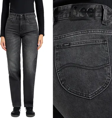 Produktbild von LEE Damen, Jeanshosen, Loose fit RIDER, W27 L31, Schwarz, Jeans, baggyjeans, buggy