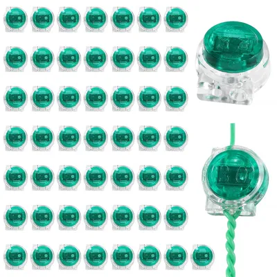 Productafbeelding van 50 Stuks Kabelconnector, Splitconnector, Telefoondraadconnectoren, Groen
