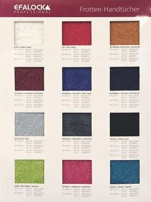 Produktbild von Farbkarte für Handtücher