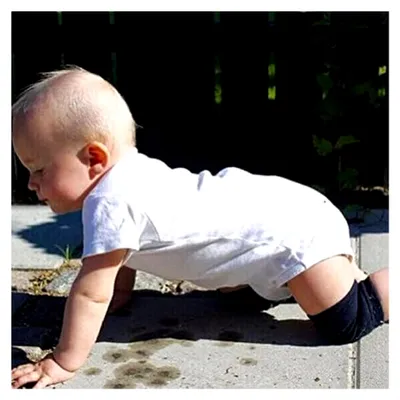 Produktbild von Knieschützer für Babys, rutschfeste Krabbel-Knieschoner, elastische Beinlinge, Ellenbogenschutz, 5 Paar