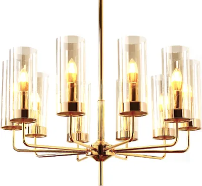 Zdjęcie produktu dla Eterion Chandelier 10 Cognac - żyrandol 70cm bursztynowy złoty