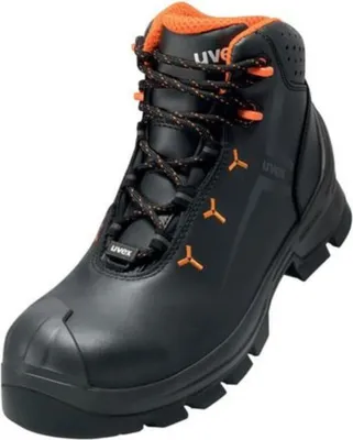 Produktbild von Uvex 65232, Unisex, Erwachsener, Sicherheitsstiefel, Schwarz, Orange, ESD, HI, HRO, S3, SRC, Schnürverschluss