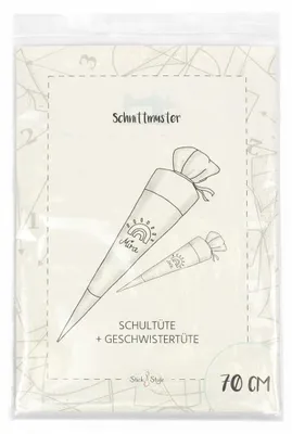 Productafbeelding van Papieren patroon voor een schooltas - knutselmodel om zelf te maken - 70 cm
