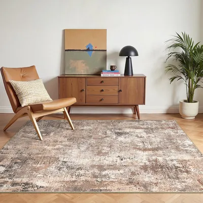 Obrázok produktu pre Omgoods – Abstraktný koberec do obývačky, 120 x 170 cm – Koberec v farbe bazéna, vhodný do domácnosti aj do kancelárie