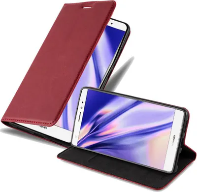 Obrázek produktu pro Cadorabo Case for Huawei MATE S Protective Case in Red Pouzdro na mobilní telefon s magnetickým zavíráním