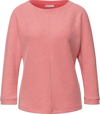 Produktbild von Street One 3/4 Shirt 'Two-Tone Strukturshirt', A324407, striking coral, Gr. 42