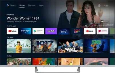 Obrázok produktu pre Smart-Tech 43QA20V3, 109,2 cm (43"), 3840 x 2160 px, QLED, Smart TV, Wi-Fi, Strieborná