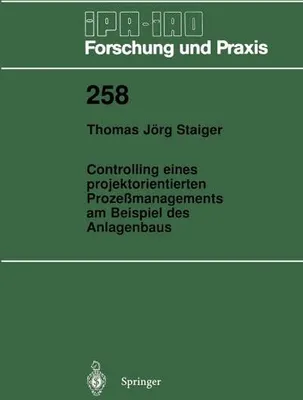 Produktbild von Controlling eines projektorientierten Prozeßmanagements am Beispiel des Anlagenbaus