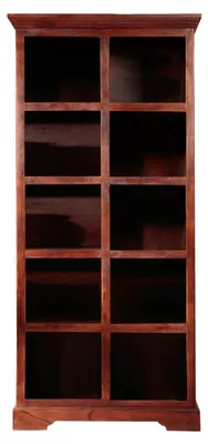 Immagine prodotto di MASSIVMOEBEL24 | scaffale in legno di Acacia 90x43x195 nougat laccato OXFORD #435