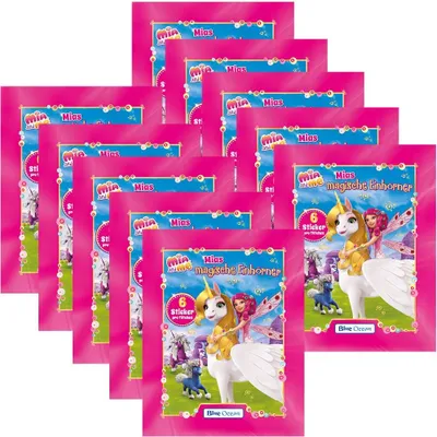 Produktbild von Mia and Me - Serie 8 - Mias Magische Einhörner - Sammelsticker - 10 Tüten