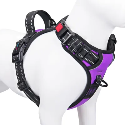 Productafbeelding van PHOEPET Hondentuigen zonder trekken voor kleine honden, reflecterend, verstelbaar