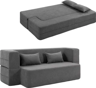 Produktbild von Schlafcouch Schaumstoff hautfreundlicher Bezug, Grau