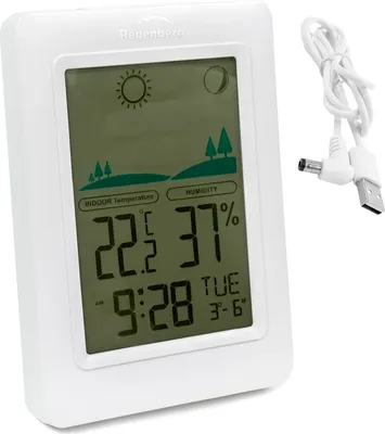 Obrázok produktu pre Bezdrôtová meteostanica, teplomer, predpoveď počasia, budík, meteorologické hodiny