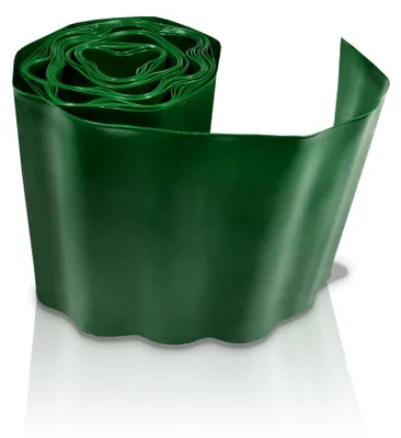 Produktbild von Rasenkante dunkelgrün Kunststoff wetterfest flexibel einfach zu verlegen 20cm x 9m