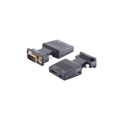 Image de shiverpeaks BS10-01005 Adaptateur de câble vidéo VGA (D-Sub) HDMI + 3.5mm (BS10-01005)
