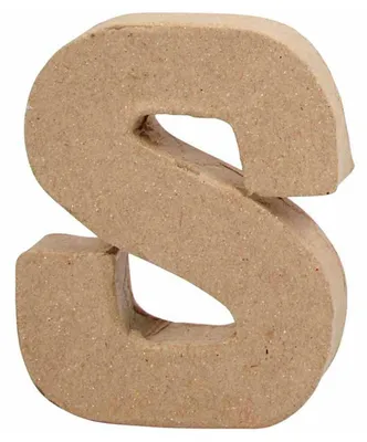 Zdjęcie produktu dla Creativ Company 26657, Litera dekoracyjna, Papier, Naturalny, 80 mm, 100 mm, 1,7 cm