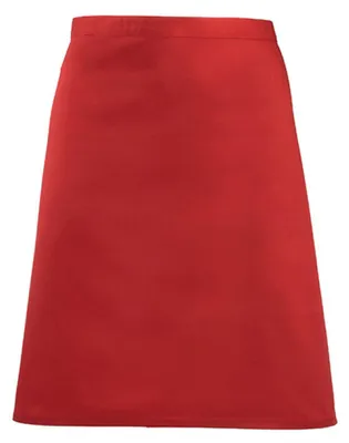 Produktbild von Premier Workwear PR151 | Bistroschürze - 70 x 50 cm - Hauswäsche: bis 60 °C - Farbe: Red (ca. Pantone 200) - Größe: 70 x 50 cm