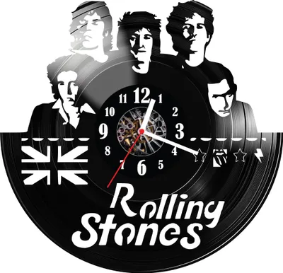 Zdjęcie produktu dla Zegar ścienny z płyty winylowej The Rolling Stones 1287.14