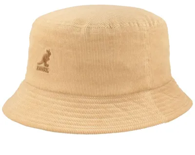 Kangol Unisex modischer Cord Bucket Fischer Hut in beige