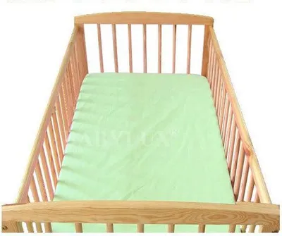 Produktbild von BabyLux Spannbettlaken 60x120 cm – Baumwolle, weich & atmungsaktiv – Spannbetttuch für Babybett & Kinderbett Grün