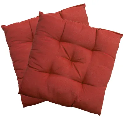 Produktbild von Stuhlkissen 38x38 cm ComfySeat - Sitzkissen mit 6 cm Comfort Sitzpolster - Indoor & Outdoor, Farbe:Rot, Set:2er Set
