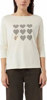 Produktbild von Comma Damen T-Shirt aus angenehm weichem Material in klassischer Passform