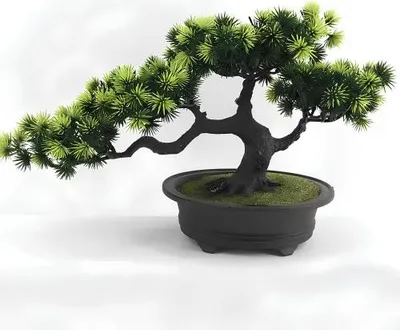 Zdjęcie produktu dla Sztuczna kompozycja Bonsai – dekoracyjne drzewko w doniczce do wnętrz