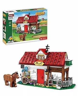 Image de Blocs de construction à emboîter EC-Farm Rinderhof, 530 pièces
