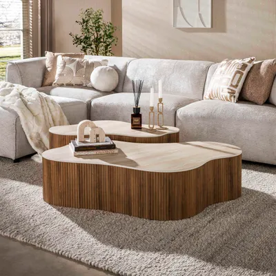 Produktbild von Hoyz Collection – Couchtisch Ceramo Grande – Braun – 75 x 135 x 34 cm