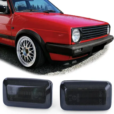 Für VW Golf 1 2 I II Jetta Polo 86C Corrado LED Seitenblinker Blinker Schwarz in der Farbe Schwarz von Carparts-Online GmbH