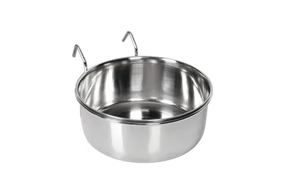 Produktbild von Karlie Edelstahlnapf zum Einhängen - Nagetiernapf - M - Edelstahl - Silber - 600 ml - Durchm. 12 cm