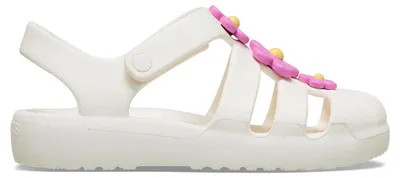 Imagen del producto de Crocs Classic Flower para niños, modelo Fisherman, talla 33-34