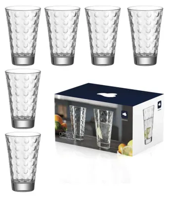 Obrázok produktu pre Sada šiestich sklenených pohárov Leonardo, dizajn Ciao Optic, objem 300 ml
