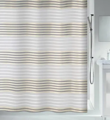 Produktbild von Spirella Duschvorhang Textil "Versilia champagne", vers. Größen Größe: 120 x 200 cm
