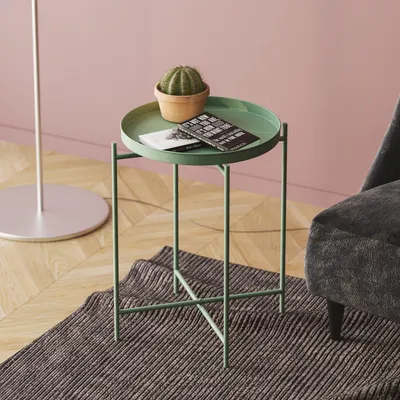 Image de Skye Decor, Shb-007-D, table basse, 100 % METAL, vert, 46 x 46 x 56 cm