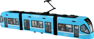 Zdjęcie produktu dla Nowoczesny niebieski tramwaj Ostrawa Design 47 cm