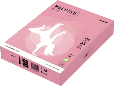 Produktbild von Kopierpapier Maestro Color DIN A4, 160 g/qm, rosa, 250 Blatt
