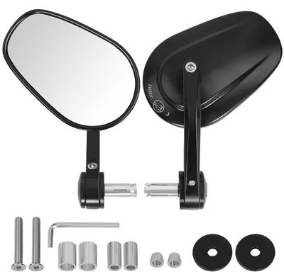 Immagine prodotto di Specchio retrovisore universale per moto, adatto a manubri da 7/8" (13-20mm), scooter e moto da competizione