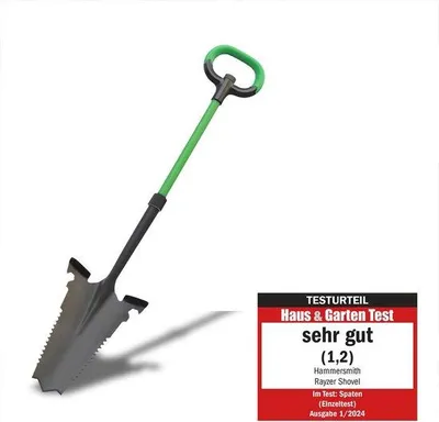 Productafbeelding van Famanu tuinschep met wortelmes en zachte handgreep - 115 cm lang