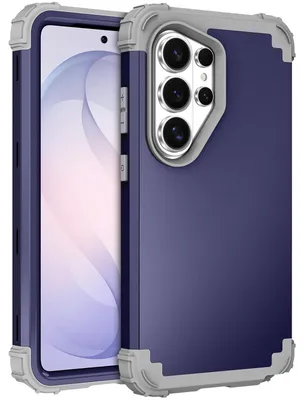 Produktbild von Handyhülle für Samsung Galaxy S26 Ultra Hybrid 3 in 1 PC TPU Stossfest Robust Hülle Blau
