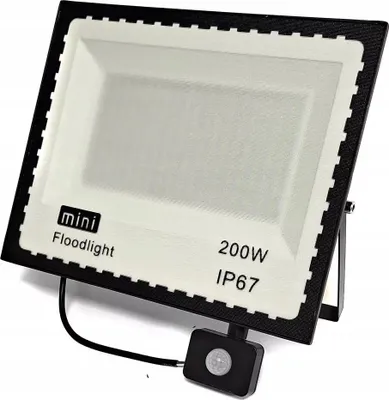 Obrázok produktu pre 200W Halogénová Žiarovka S Nastaviteľným Senzorom Pohybu A Súmraku Ip65