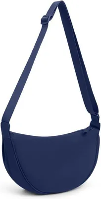 Produktbild von Damen Halbmond Crossbody Tasche verstellbarem Schultergurt Blau