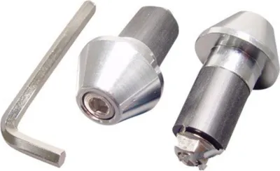 Obrázek produktu pro Koncovky řídítek JMP hliníkové stříbrné 17mm
